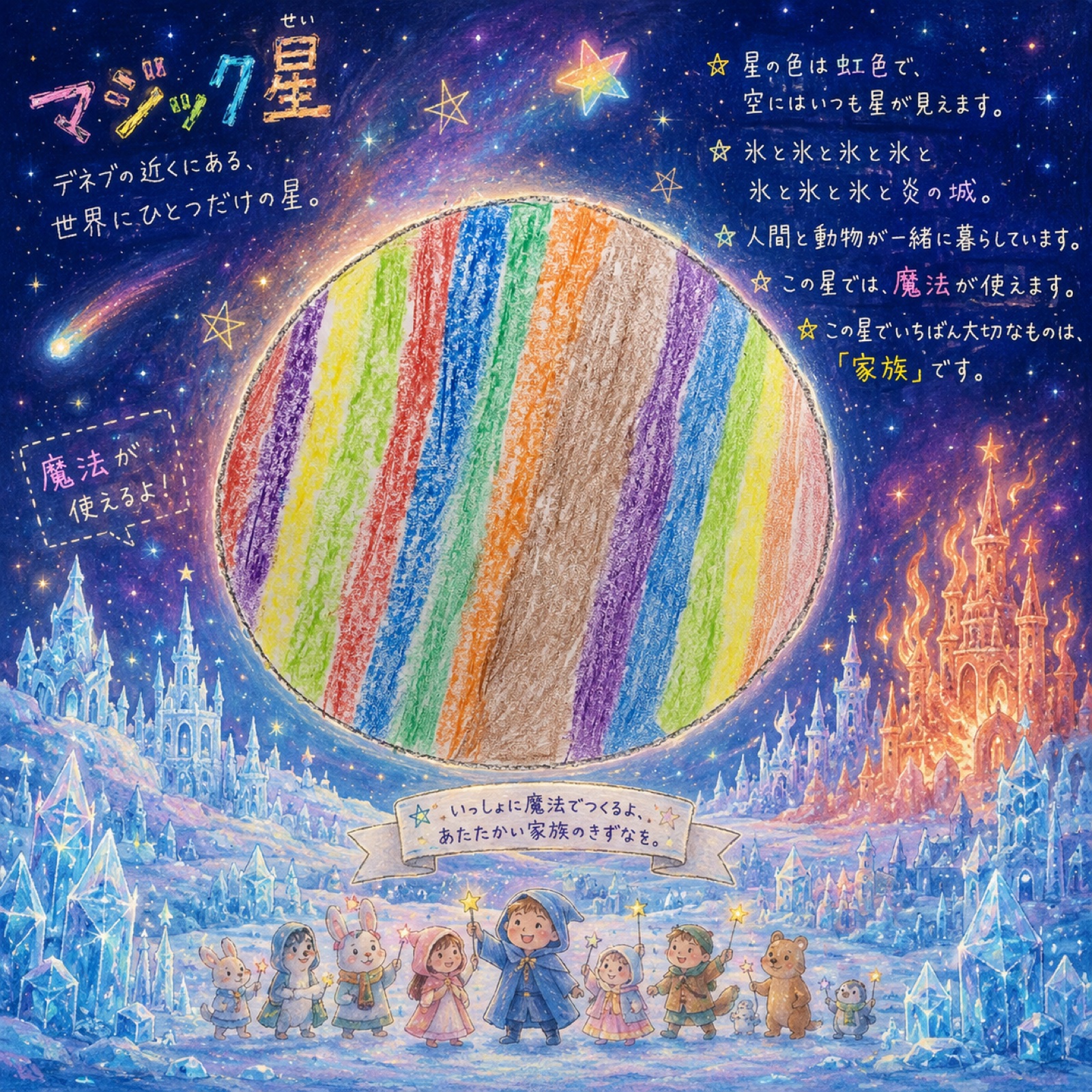 完成作品「マジック星」
